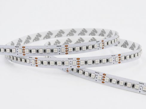 5m 3838SMD 8mm Width RGB High Density LED Strip Light - Color-Changing LED  Tape Light - 12V/24V - IP20, A3838-120-RGB-NWP-8m