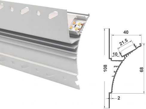 aluminium led profile ld 44018