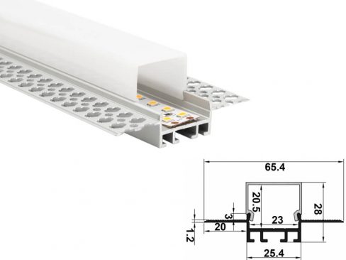 aluminium led profile ld 6529