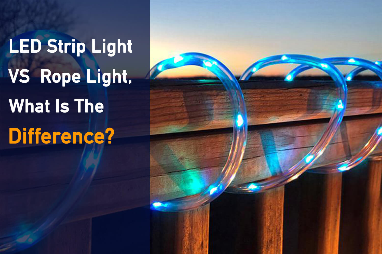 LED Strip Lights vs Rope Lights, the Difference? - Myledy