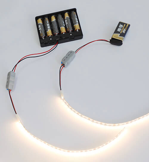 faktor mad taske Powering LED Strip Lights with Battery - Myledy