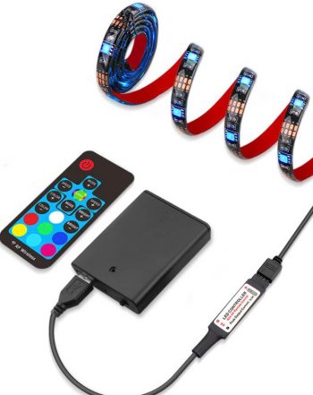 Rgb led strip lights battery powered clearance