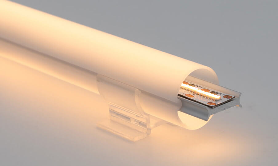 LED strip in aluminum led profile